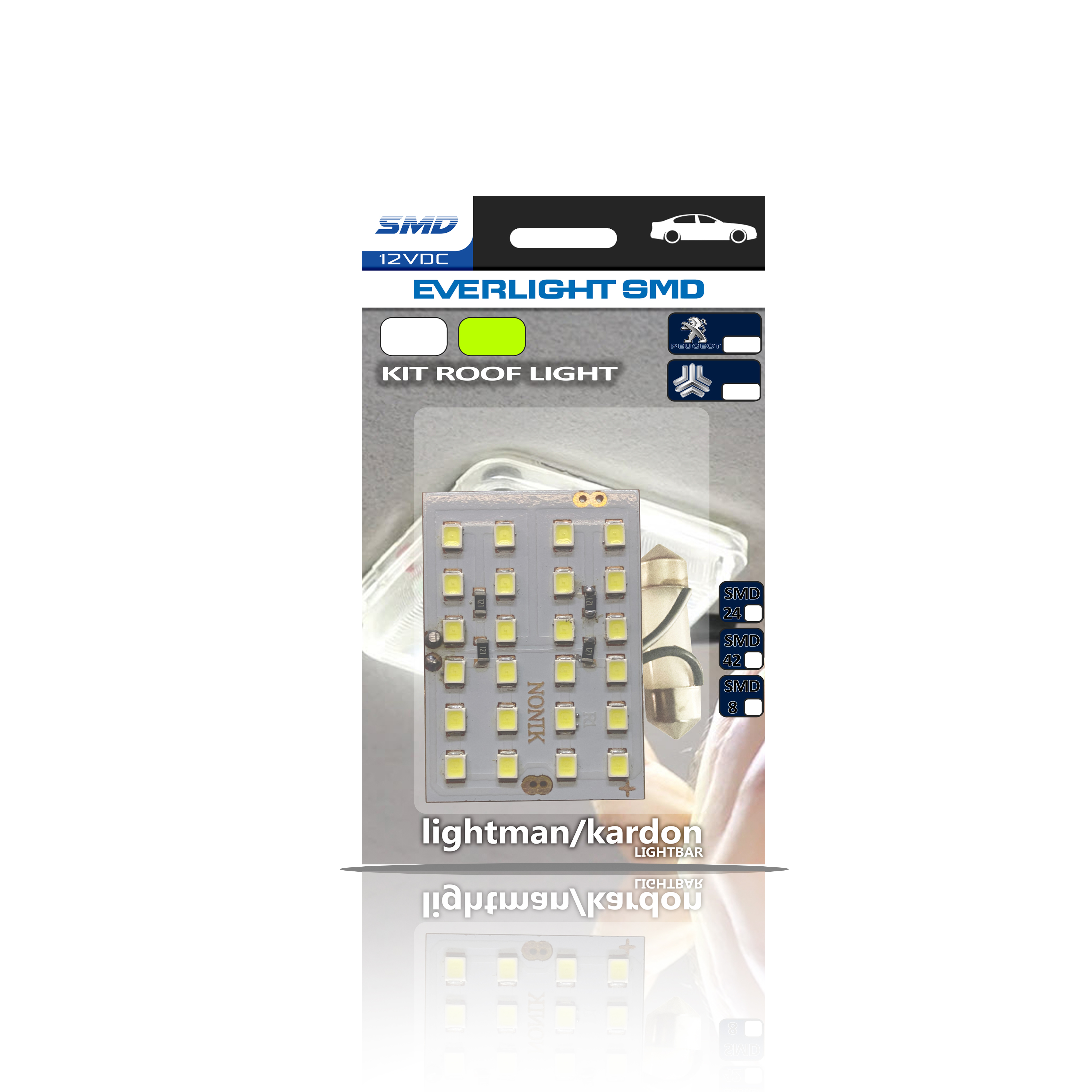 کیت چراغ سقف 24SMD QARS برند lightman/kardon