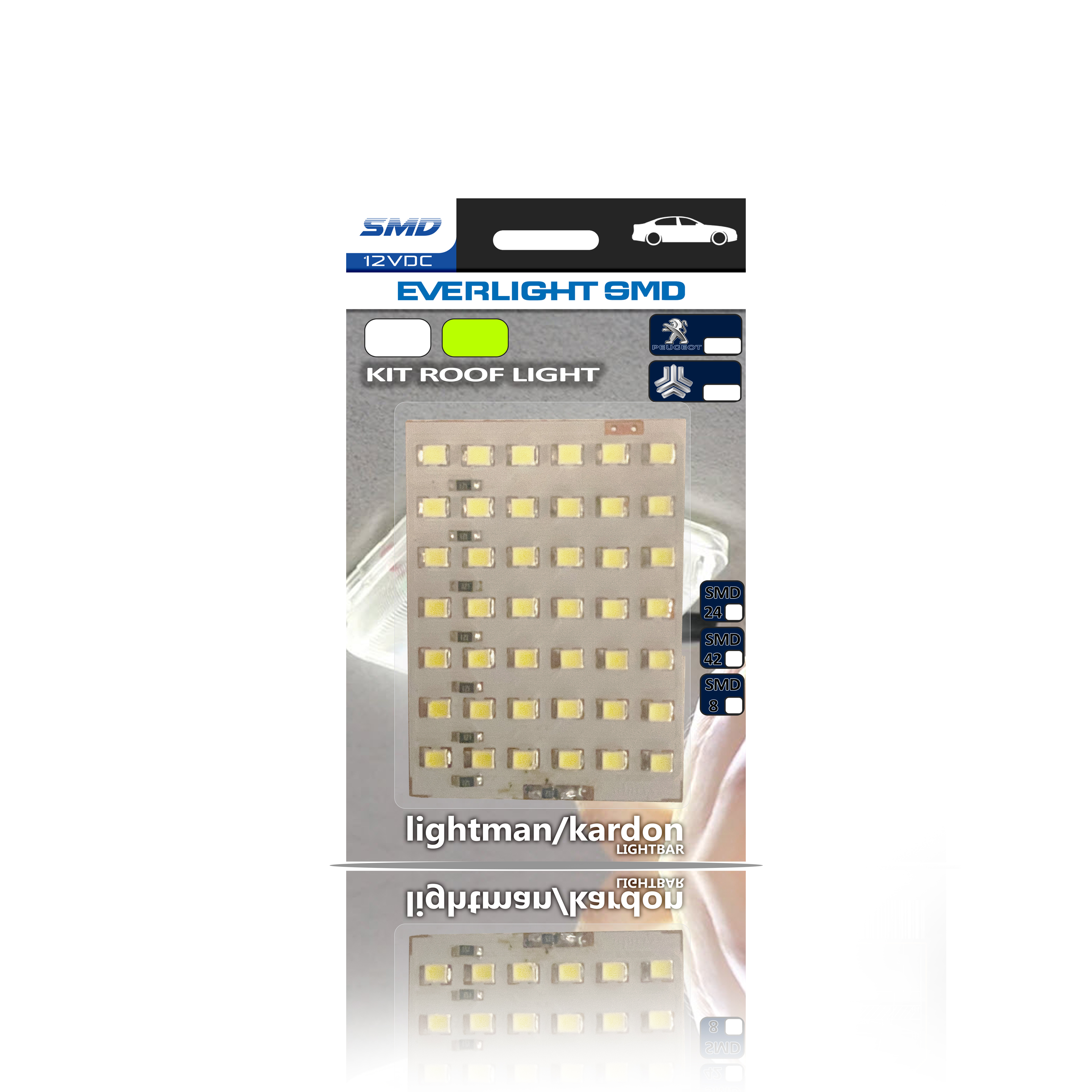 کیت چراغ سقف 42SMD QARS برند lightman/kardon