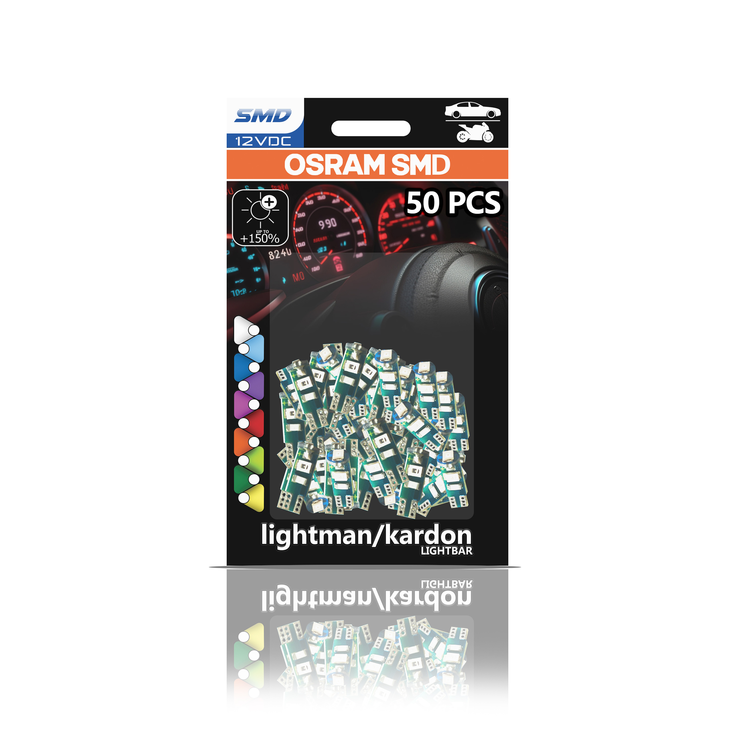 لامپ پشت کیلومتر 3SMD اسرام آلمان برند lightman/kardon